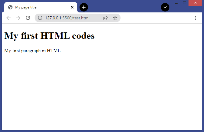 متنی که در صفحه وب نمایش داده میشود کد HTML